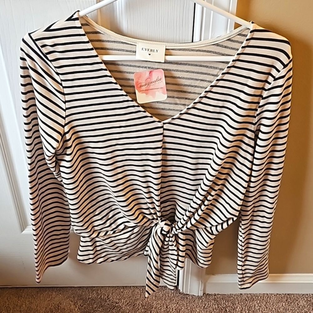 Everly striped top
